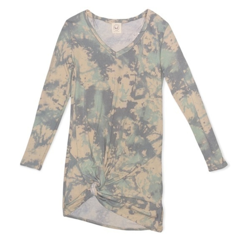 Fantastic Fawn Dress Long Sleeve Faux Knot